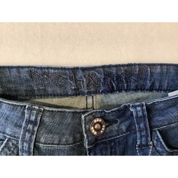 H & G Women's Size 7 Rhinestone Embellished Blue Jeans - Style 11778 - NWT 682 - Picture 7 of 13